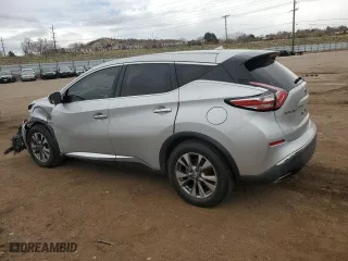 2016 Nissan Murano S with VIN 5N1AZ2MH8GN114665, listed as a Copart auction lot 51052195 with 165,264 mi miles and Salvage Title. Bid and sale history available at carsss.com. Image 2.