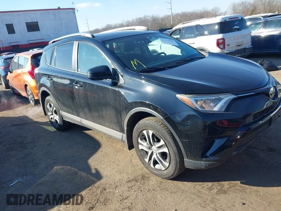 2017 Toyota RAV4 LE with VIN 2T3BFREV6HW595055, listed as a IAAI auction lot 41374125 with 150,105 mi miles. Bid and sale history available at carsss.com. Image 1.