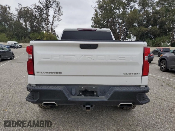 2020 Chevrolet Silverado 1500 Custom Trail Boss with VIN 3GCPYCEF5LG269424, listed as a Copart auction lot 47795493 with 64,297 mi miles and Salvage Title. Bid and sale history available at DreamBid. Image 6.
