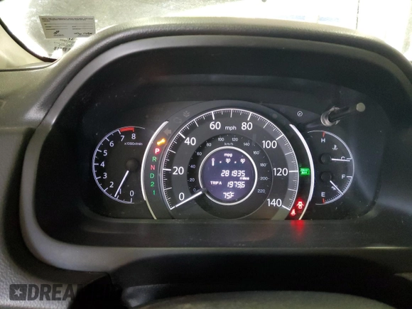 2013 Honda CR-V EX-L with VIN 2HKRM3H78DH501001, listed as a Copart auction lot 54386915 with 281,935 mi miles and Clean Title. Bid and sale history available at DreamBid. Image 9.