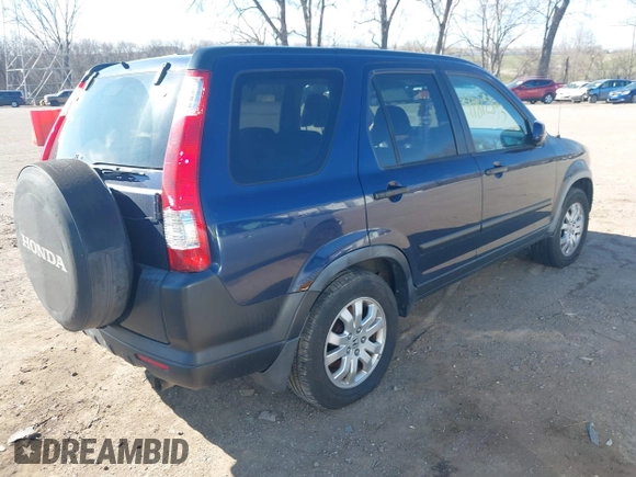 2006 Honda CR-V EX with VIN JHLRD78806C020371, listed as a IAAI auction lot 41812893 with 282,171 mi miles and . Bid and sale history available at carsss.com. Image 4.