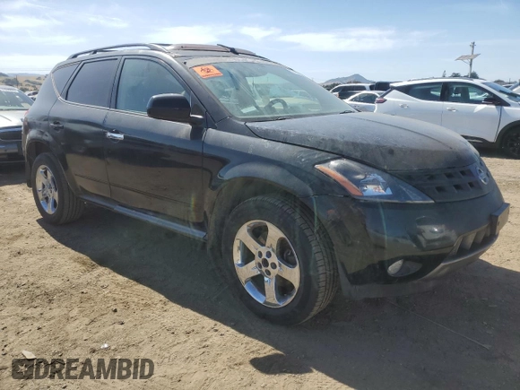 2005 Nissan Murano SL z VIN JN8AZ08T45W318494, wystawiony jako Copart lot #57463815 z przebiegiem 171 224 mil mil oraz Czysty tytuł • Clean title. Historia ofert i sprzedaży dostępna na DreamBid. Obrazek 4.