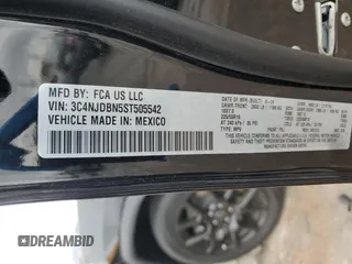 2025 Jeep Compass Latitude с VIN 3C4NJDBN5ST505542, выставлен на аукционе Copart как лот 48170865 с пробегом 1 000 миль миль и Списание • Salvage title. История ставок и продаж доступна на DreamBid. Изображение 15.