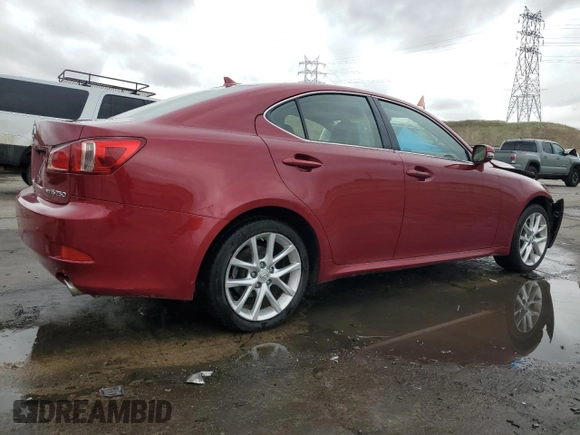 2012 Lexus IS 250 with VIN JTHCF5C21C5057870, listed as a Copart auction lot 54561375 with 102,727 mi miles and Salvage Title. Bid and sale history available at DreamBid. Image 3.