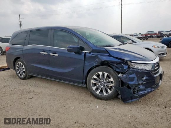 2023 Honda Odyssey EX-L с VIN 5FNRL6H64PB079338, выставлен на аукционе Copart как лот 57666505 с пробегом 39 807 миль миль и Списание • Salvage title. История ставок и продаж доступна на DreamBid. Изображение 4.