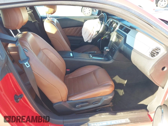 2012 Ford Mustang V6 Premium with VIN 1ZVBP8AM5C5262332, listed as a IAAI auction lot 41243050 with 105,157 mi miles. Bid and sale history available at carsss.com. Image 5.