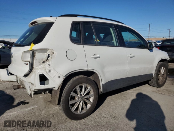2017 Volkswagen Tiguan S with VIN WVGAV7AXXHK050927, listed as a Copart auction lot 49633085 with 78,155 mi miles and Salvage Title. Bid and sale history available at DreamBid. Image 3.