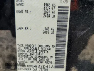 2021 Nissan Altima 2.5 SV with VIN 1N4BL4DV1MN330418, listed as a Copart auction lot 48882385 with 122,568 mi miles and Salvage Title. Bid and sale history available at carsss.com. Image 14.