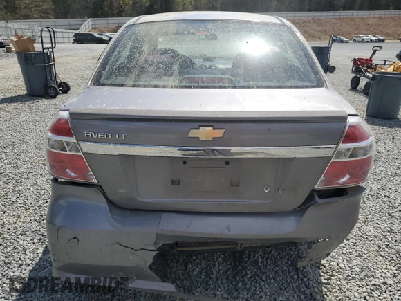 2010 Chevrolet Aveo 1LT with VIN KL1TD5DE5AB124590, listed as a Copart auction lot 51939505 with 156,211 mi miles and Salvage Title. Bid and sale history available at DreamBid. Image 6.