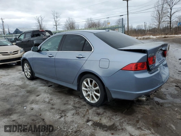 2007 Acura TSX Navi with VIN JH4CL96997C012444, listed as a Copart auction lot 47668605 with 122,755 mi miles and Salvage Title. Bid and sale history available at carsss.com. Image 2.