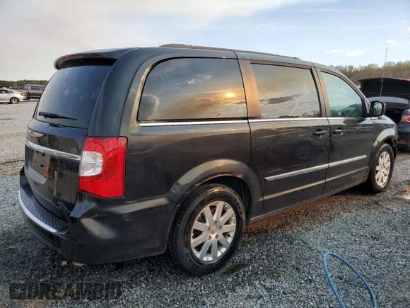 2015 Chrysler Town & Country Touring with VIN 2C4RC1BG0FR610896, listed as a Copart auction lot 50349825 with 92,584 mi miles and Salvage Title. Bid and sale history available at carsss.com. Image 3.