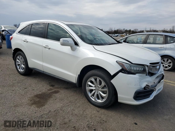 2017 Acura RDX with VIN 5J8TB3H38HL007166, listed as a Copart auction lot 51039055 with 109,250 mi miles and Salvage Title. Bid and sale history available at carsss.com. Image 4.