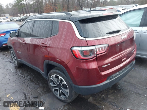 2022 Jeep Compass High Altitude with VIN 3C4NJDCB6NT170350, listed as a IAAI auction lot 41567614 with 60,000 mi miles and . Bid and sale history available at carsss.com. Image 3.