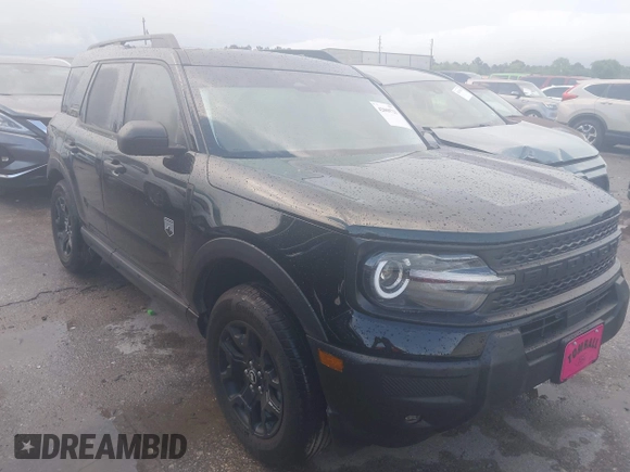 2025 Ford Bronco Sport Big Bend with VIN 3FMCR9BN9SRE24856, listed as a IAAI auction lot 42069723 with 960 mi miles and . Bid and sale history available at DreamBid. Image 1.