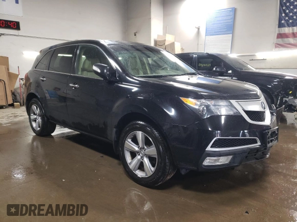 2011 Acura MDX Tech Pkg with VIN 2HNYD2H68BH529118, listed as a Copart auction lot 49588205 with 172,908 mi miles and Salvage Title. Bid and sale history available at carsss.com. Image 4.