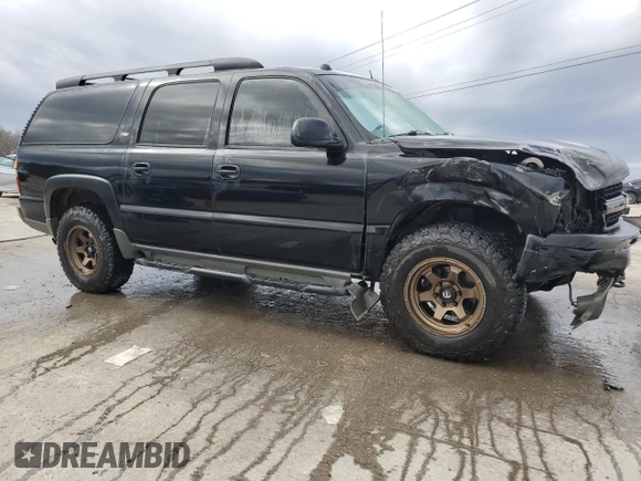2005 Chevrolet Suburban Z71 with VIN 3GNFK16ZX5G111116, listed as a Copart auction lot 48506385 with 302,617 mi miles and Salvage title. Bid and sale history available at DreamBid. Image 4.