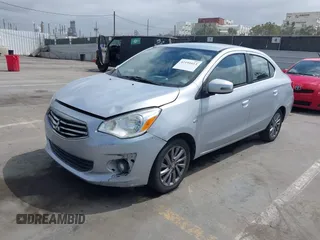 2017 Mitsubishi Mirage SE with VIN ML32F4FJ6HHF06515, listed as a IAAI auction lot 42191613 with 100,386 mi miles and . Bid and sale history available at DreamBid. Image 2.