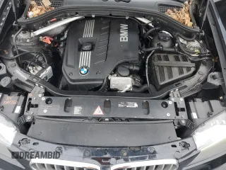 2012 BMW X3 28i with VIN 5UXWX5C50CL720703, listed as a Copart auction lot 46665185 with 143,541 mi miles and Salvage Title. Bid and sale history available at DreamBid. Image 12.