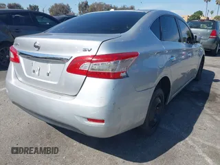 2015 Nissan Sentra S with VIN 3N1AB7APXFY282104, listed as a IAAI auction lot 42004565 with 136,077 mi miles. Bid and sale history available at carsss.com. Image 4.