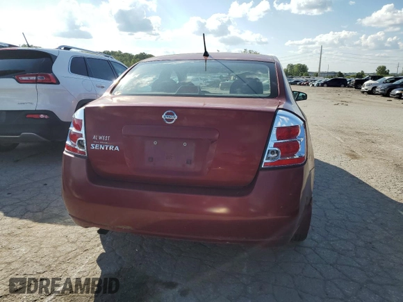 2008 Nissan Sentra S with VIN 3N1AB61E08L666899, listed as a Copart auction lot 67688003 with Not Provided miles and Salvage Title. Bid and sale history available at DreamBid. Image 6.