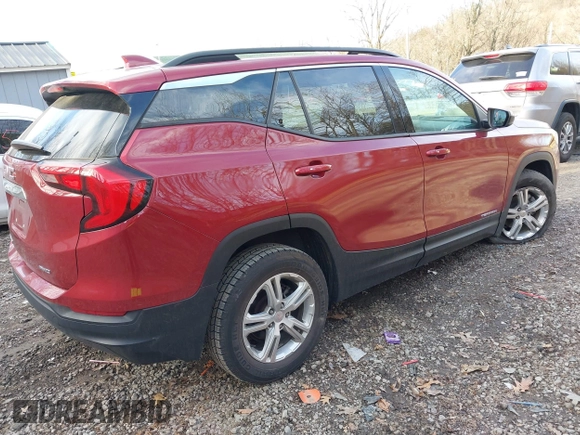2020 GMC Terrain SLE with VIN 3GKALTEV2LL172754, listed as a IAAI auction lot 41834716 with 44,999 mi miles. Bid and sale history available at carsss.com. Image 4.