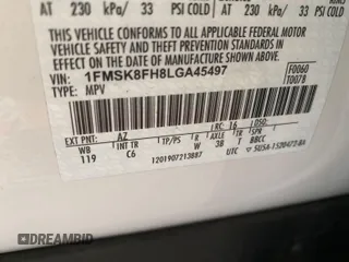 2020 Ford Explorer Limited z VIN 1FMSK8FH8LGA45497, wystawiony jako IAAI lot #42788985 z przebiegiem 81 638 mil mil oraz . Historia ofert i sprzedaży dostępna na DreamBid. Obrazek 4.