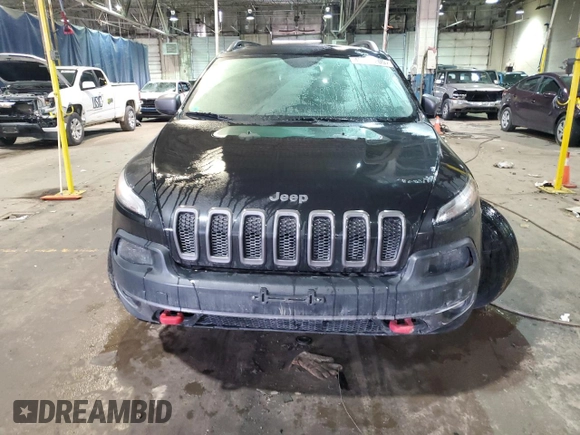 2014 Jeep Cherokee Trailhawk with VIN 1C4PJMBS0EW111606, listed as a Copart auction lot 46680205 with 150,446 mi miles and Clean Title. Bid and sale history available at carsss.com. Image 5.