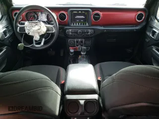 2022 Jeep Wrangler Unlimited Rubicon with VIN 1C4HJXFN1NW176037, listed as a Copart auction lot 44835045 with 36,043 mi miles and Salvage title. Bid and sale history available at DreamBid. Image 8.