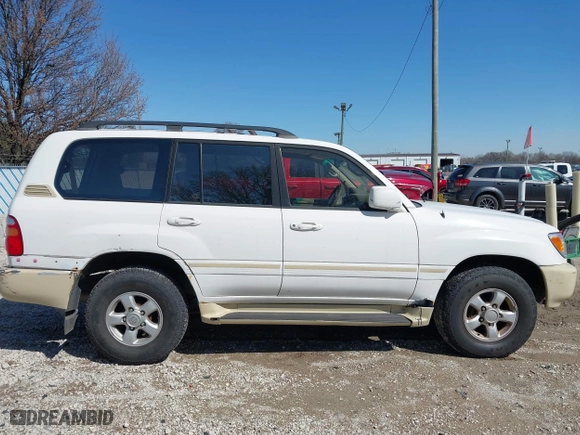 2000 Toyota Land Cruiser with VIN JT3HT05J5Y0126396, listed as a IAAI auction lot 41986185 with 201,156 mi miles. Bid and sale history available at carsss.com. Image 14.
