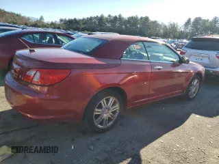 2008 Chrysler Sebring Limited with VIN 1C3LC65M18N230037, listed as a Copart auction lot 86334894 with 66,301 mi miles and Clean Title. Bid and sale history available at carsss.com. Image 3.