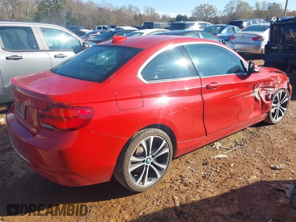2018 BMW 2 Series 230i xDrive with VIN WBA2J3C56JVD48713, listed as a IAAI auction lot 41861277 with 103,706 mi miles and . Bid and sale history available at carsss.com. Image 4.