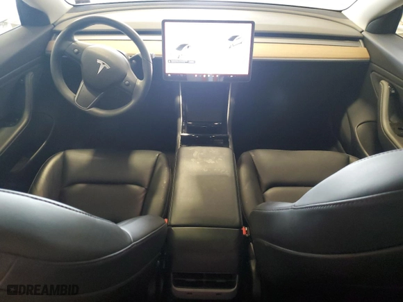 2019 Tesla Model 3 Long Range with VIN 5YJ3E1EB5KF454117, listed as a Copart auction lot 53352525 with 42,483 mi miles and Salvage Title. Bid and sale history available at carsss.com. Image 8.