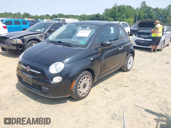 2012 FIAT 500 Pop z VIN 3C3CFFAR1CT370252, wystawiony jako IAAI lot #42424497 z przebiegiem 35 191 mil mil oraz . Historia ofert i sprzedaży dostępna na DreamBid. Obrazek 2.
