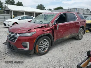 2023 Chevrolet Traverse LT Cloth with VIN 1GNERGKW8PJ318272, listed as a Copart auction lot 58708105 with 11,361 mi miles and Salvage title. Bid and sale history available at DreamBid. Image 1.