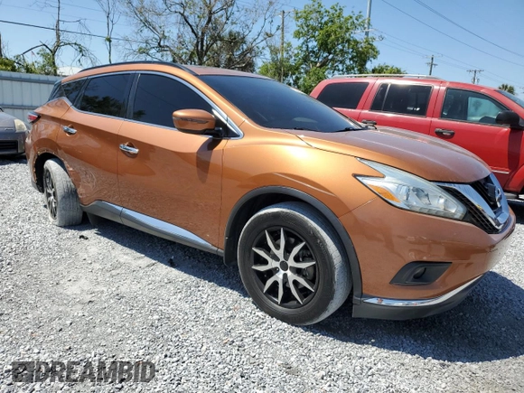2016 Nissan Murano SV z VIN 5N1AZ2MG1GN145845, wystawiony jako Copart lot #53583945 z przebiegiem 104 065 mil mil oraz Szkoda całkowita • Salvage title. Historia ofert i sprzedaży dostępna na DreamBid. Obrazek 4.