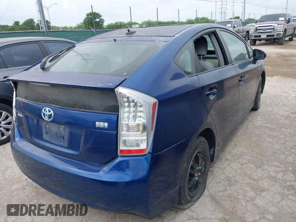 2010 Toyota Prius II with VIN JTDKN3DU9A0026476, listed as a IAAI auction lot 42128972 with Not Provided miles. Bid and sale history available at carsss.com. Image 4.