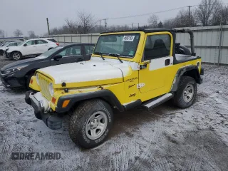 2000 Jeep Wrangler Sport with VIN 1J4FA49S4YP795974, listed as a Copart auction lot 45981165 with 0 mi miles and Clean Title. Bid and sale history available at carsss.com. Image 1.
