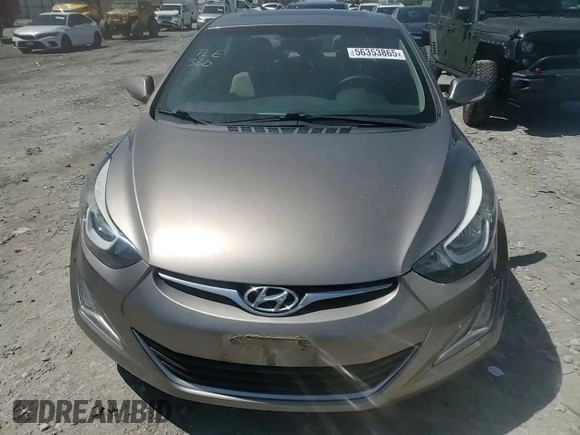 2016 Hyundai Elantra SE with VIN 5NPDH4AE5GH766847, listed as a Copart auction lot 56353865 with 91,153 mi miles and Salvage title. Bid and sale history available at DreamBid. Image 13.