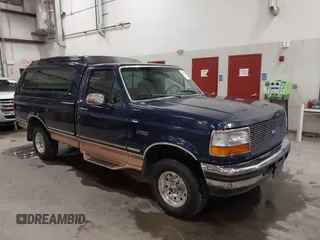 1995 Ford F-150 with VIN 1FTEF14HXSNA75501, listed as a IAAI auction lot 42120750 with 250,536 mi miles and . Bid and sale history available at DreamBid. Image 1.