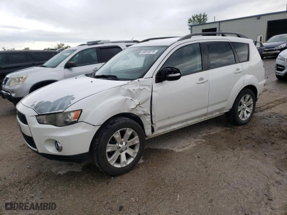 2010 Mitsubishi Outlander SE with VIN JA4AS3AW6AZ001289, listed as a Copart auction lot 53610374 with 199,031 mi miles and Salvage Title. Bid and sale history available at carsss.com. Image 1.