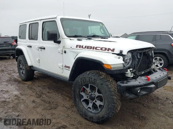 2018 Jeep Wrangler Unlimited Rubicon with VIN 1C4HJXFG6JW301254, listed as a IAAI auction lot 41654089 with 71,364 mi miles and . Bid and sale history available at DreamBid. Image 1.