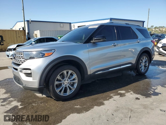 2022 Ford Explorer Limited with VIN 1FMSK7FH5NGA54705, listed as a Copart auction lot 52293335 with 58,140 mi miles and Salvage Title. Bid and sale history available at carsss.com. Image 1.