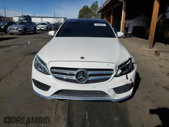 2015 Mercedes-Benz C 300 Luxury with VIN 55SWF4KBXFU010770, listed as a Copart auction lot 49498305 with 118,345 mi miles and Salvage Title. Bid and sale history available at carsss.com. Image 5.