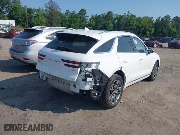 2023 Genesis GV70 2.5T with VIN KMUMADTB6PU096929, listed as a IAAI auction lot 42554427 with 73,553 mi miles and . Bid and sale history available at DreamBid. Image 4.
