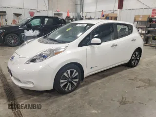 2016 Nissan LEAF S with VIN 1N4BZ0CP5GC306312, listed as a Copart auction lot 85034664 with 47,129 mi miles and Clean Title. Bid and sale history available at carsss.com. Image 1.
