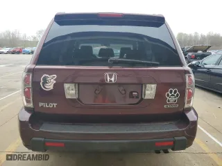 2008 Honda Pilot EX-L with VIN 5FNYF18798B002187, listed as a Copart auction lot 51062765 with 217,535 mi miles and Clean Title. Bid and sale history available at carsss.com. Image 6.