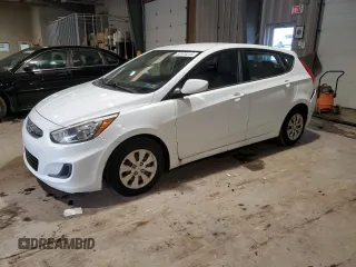 2016 Hyundai Accent SE with VIN KMHCT5AE0GU255810, listed as a Copart auction lot 52574315 with 107,030 mi miles and Salvage Title. Bid and sale history available at carsss.com. Image 1.