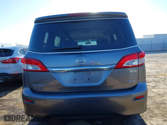 2015 Nissan Quest SV with VIN JN8AE2KP2F9130611, listed as a IAAI auction lot 41798017 with 79,228 mi miles. Bid and sale history available at carsss.com. Image 16.