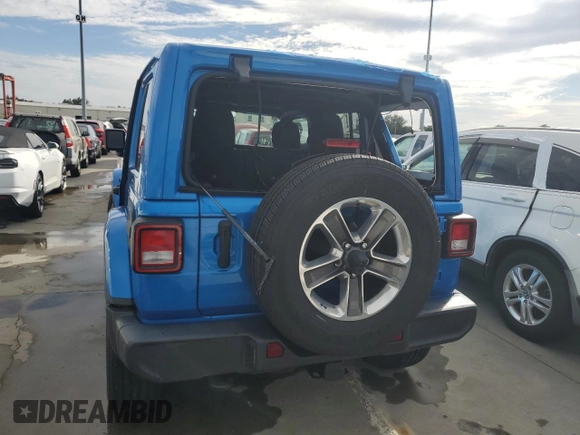 2022 Jeep Wrangler Unlimited Sahara z VIN 1C4HJXEG3NW246088, wystawiony jako Copart lot #74558574 z przebiegiem Nie podano mil oraz Nie do naprawy • Non repairable. Historia ofert i sprzedaży dostępna na DreamBid. Obrazek 6.