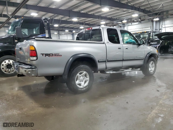 2002 Toyota Tundra SR5 with VIN 5TBBT44162S289386, listed as a Copart auction lot 45793015 with 128,659 mi miles and Salvage Title. Bid and sale history available at carsss.com. Image 3.